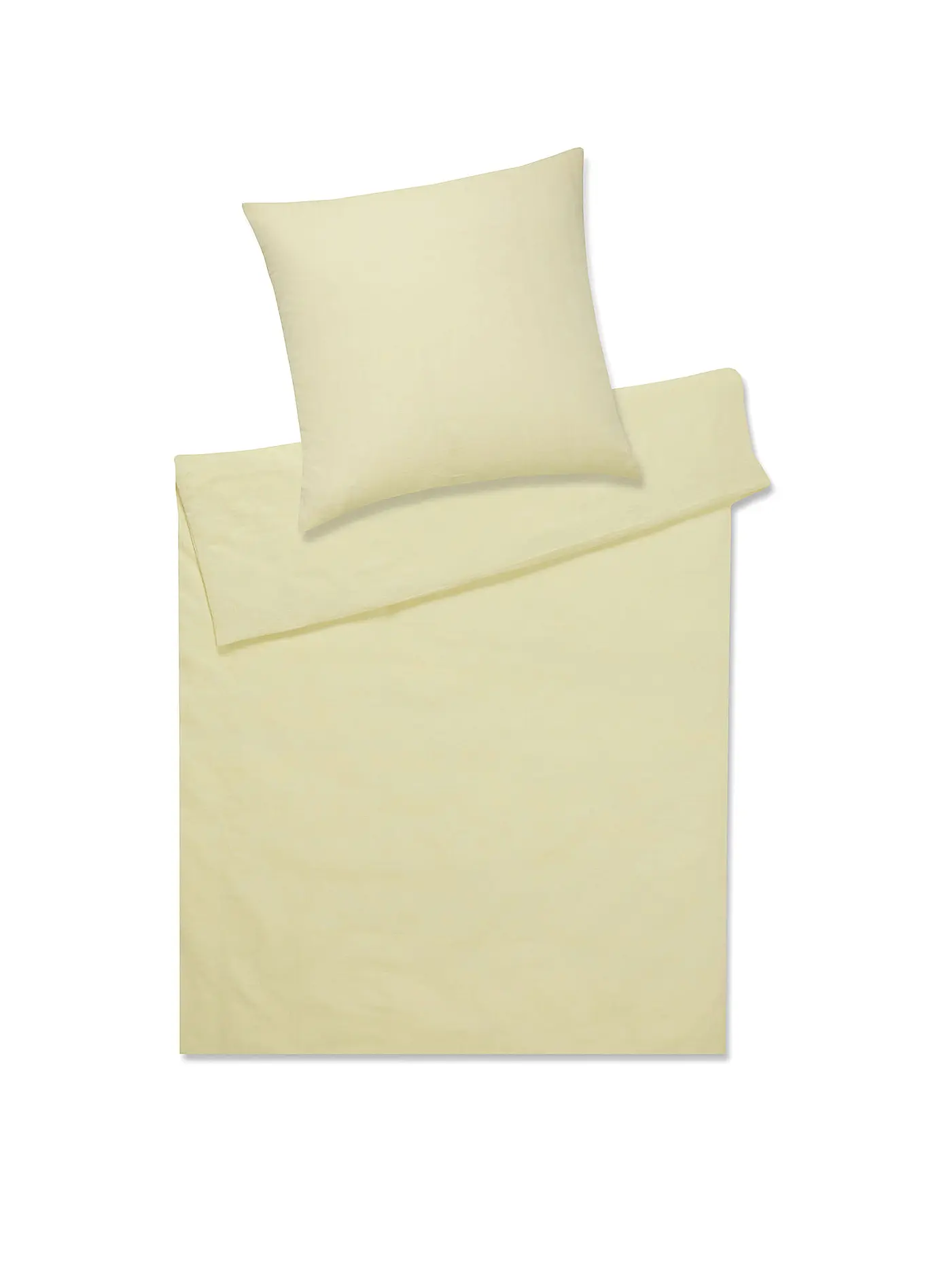 ELEGANTE | Halbleinen Bettwäsche Breeze 70x90cm/140x200cm Petrol | gelb